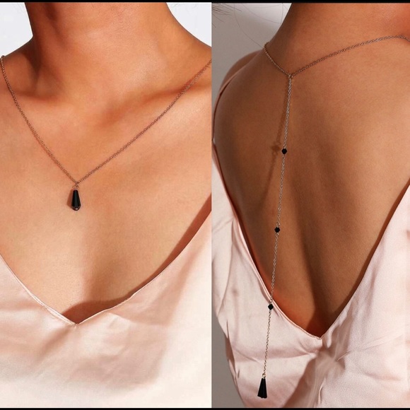 My Added Sparkle Jewelry - 3/$30 Tassel Chain Back Necklace